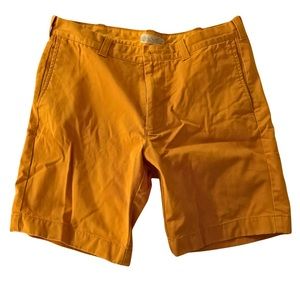 J.crew men’s size 34 orange shorts in good condition 100% cotton above knee